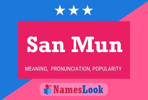 San Mun Name Poster