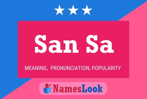 San Sa Name Poster