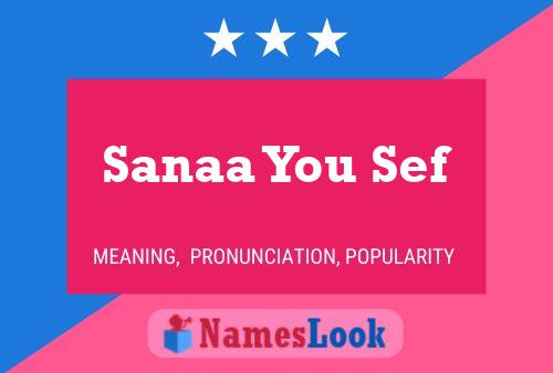 Sanaa You Sef Name Poster