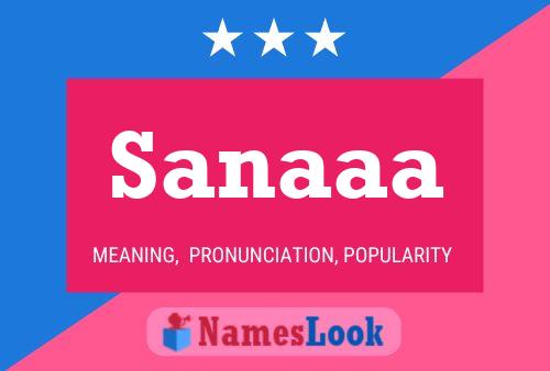 Sanaaa Name Poster