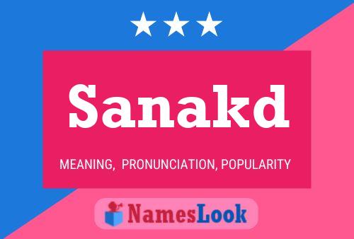 Sanakd Name Poster