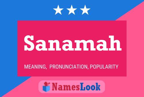 Sanamah Name Poster