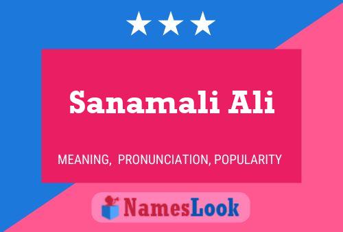 Sanamali Ali Name Poster