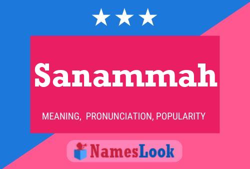 Sanammah Name Poster