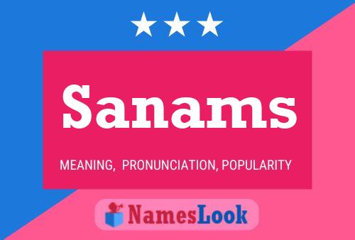 Sanams Name Poster