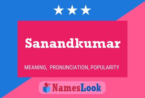 Sanandkumar Name Poster