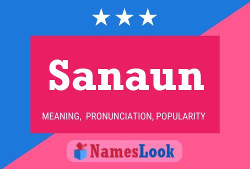 Sanaun Name Poster