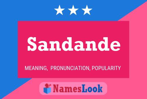 Sandande Name Poster