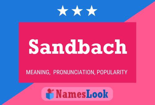 Sandbach Name Poster