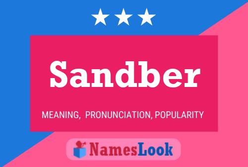 Sandber Name Poster