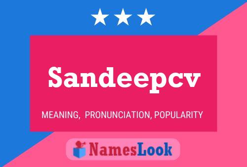 Sandeepcv Name Poster