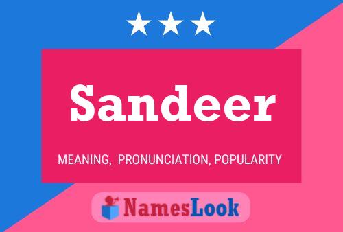 Sandeer Name Poster