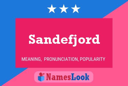 Sandefjord Name Poster