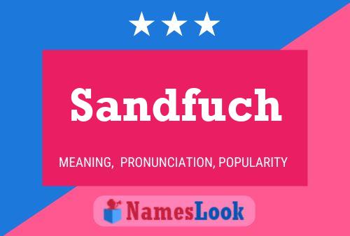 Sandfuch Name Poster