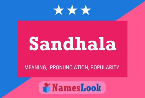 Sandhala Name Poster