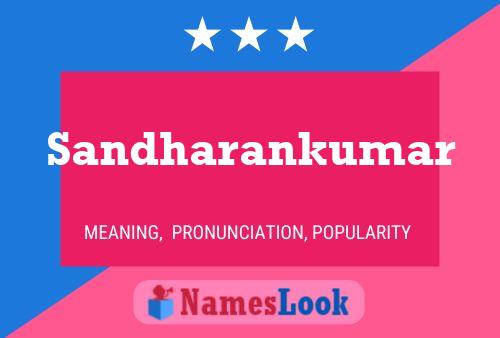 Sandharankumar Name Poster