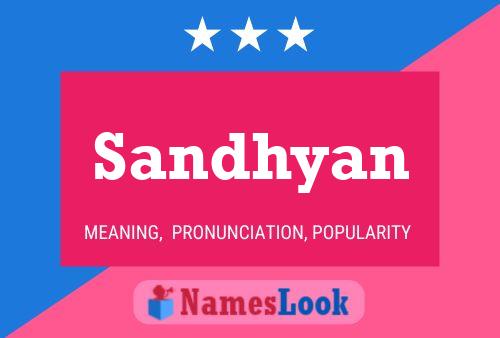 Sandhyan Name Poster