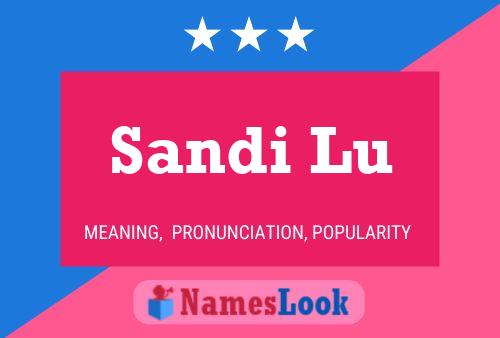 Sandi Lu Name Poster