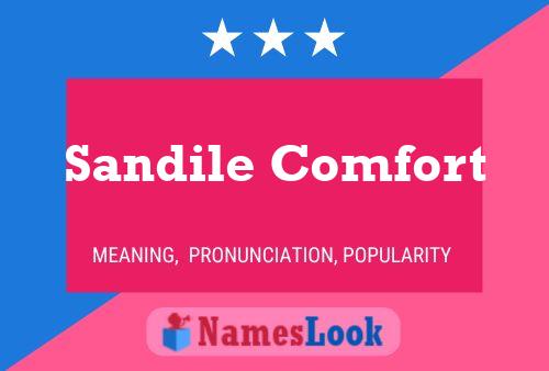 Sandile Comfort Name Poster