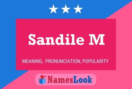 Sandile M Name Poster