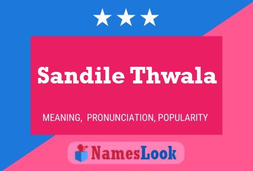 Sandile Thwala Name Poster