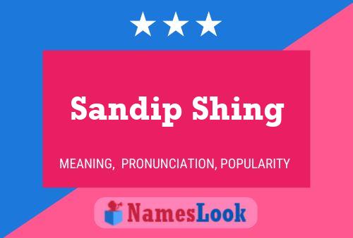 Sandip Shing Name Poster