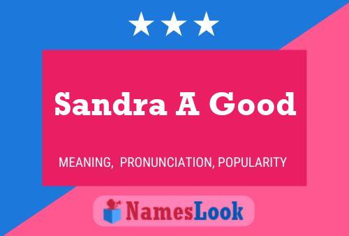 Sandra A Good Name Poster