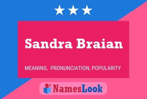 Sandra Braian Name Poster