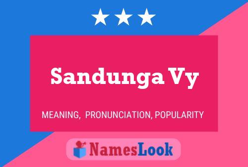 Sandunga Vy Name Poster