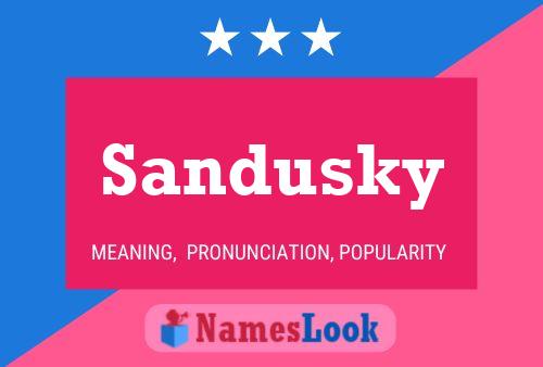 Sandusky Name Poster