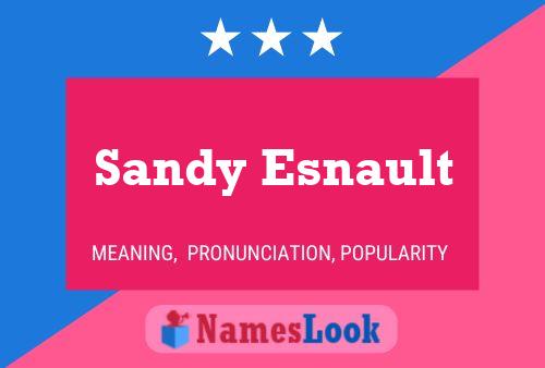 Sandy Esnault Name Poster