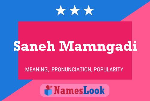 Saneh Mamngadi Name Poster