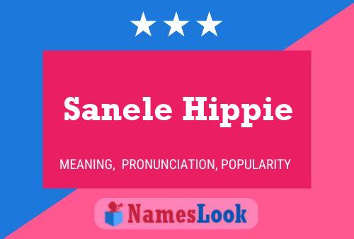 Sanele Hippie Name Poster