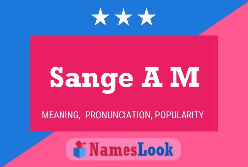 Sange A M Name Poster