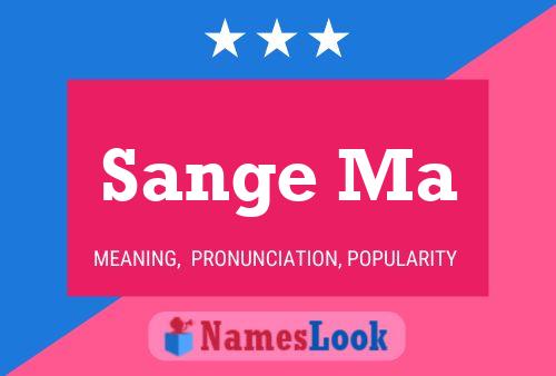 Sange Ma Name Poster