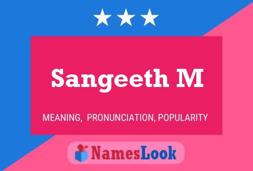 Sangeeth M Name Poster