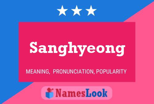 Sanghyeong Name Poster