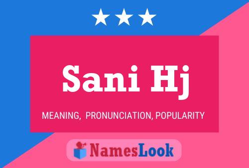 Sani Hj Name Poster