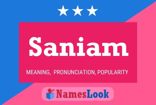 Saniam Name Poster