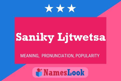 Saniky Ljtwetsa Name Poster