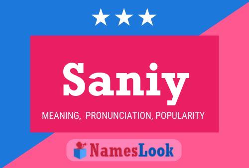 Saniy Name Poster