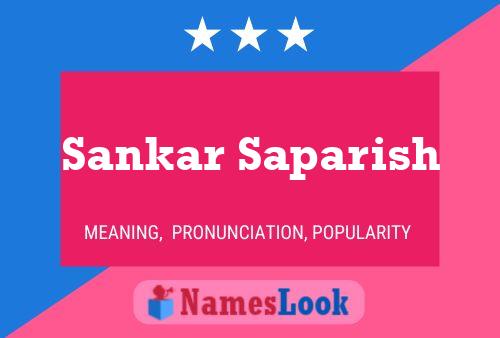 Sankar Saparish Name Poster