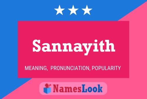 Sannayith Name Poster