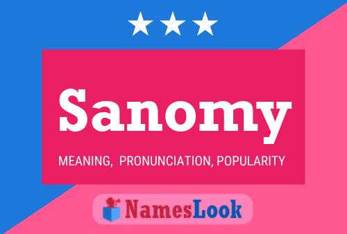 Sanomy Name Poster