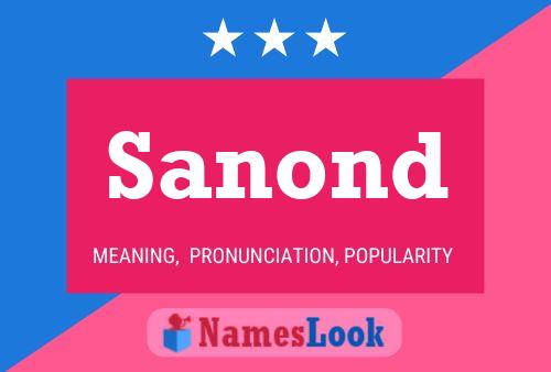 Sanond Name Poster