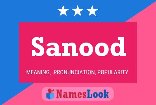 Sanood Name Poster