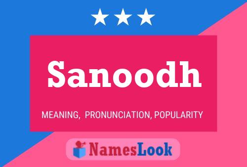 Sanoodh Name Poster