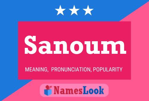 Sanoum Name Poster