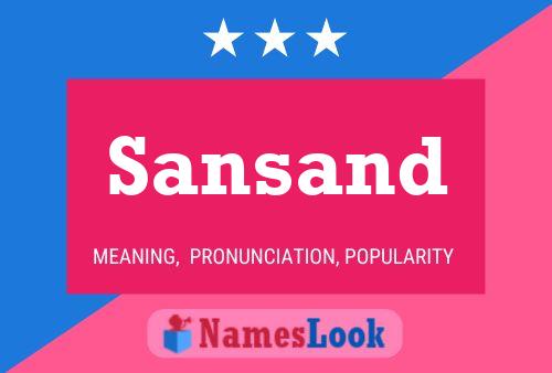 Sansand Name Poster