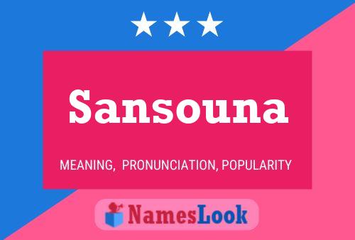 Sansouna Name Poster